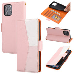 Close-up of PU leather texture on phone case