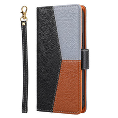 Stylish PU leather flip case displayed on a table