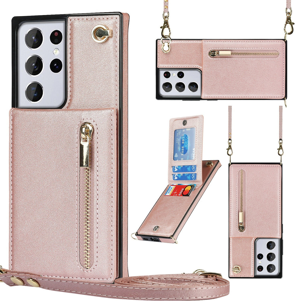 Zipper Closure on Samsung Wallet Case