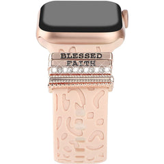 Close-up of silicone watch band showing texture and quality