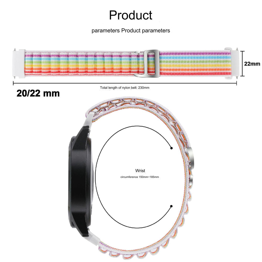 Premium nylon sport band for Samsung Galaxy Watch in orange
