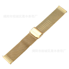 Pink Milanese band for smartwatch showing sleek design