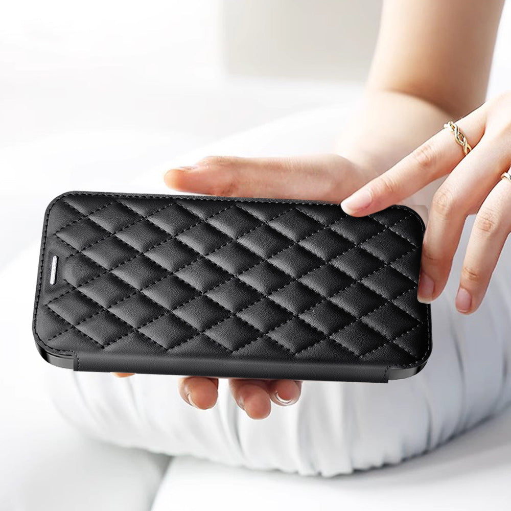 Stylish design of magnetic flip case for Galaxy S24 Ultra