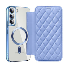 S24 Ultra case with card slots in purple