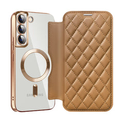 Close-up of faux leather texture on S24 Ultra case