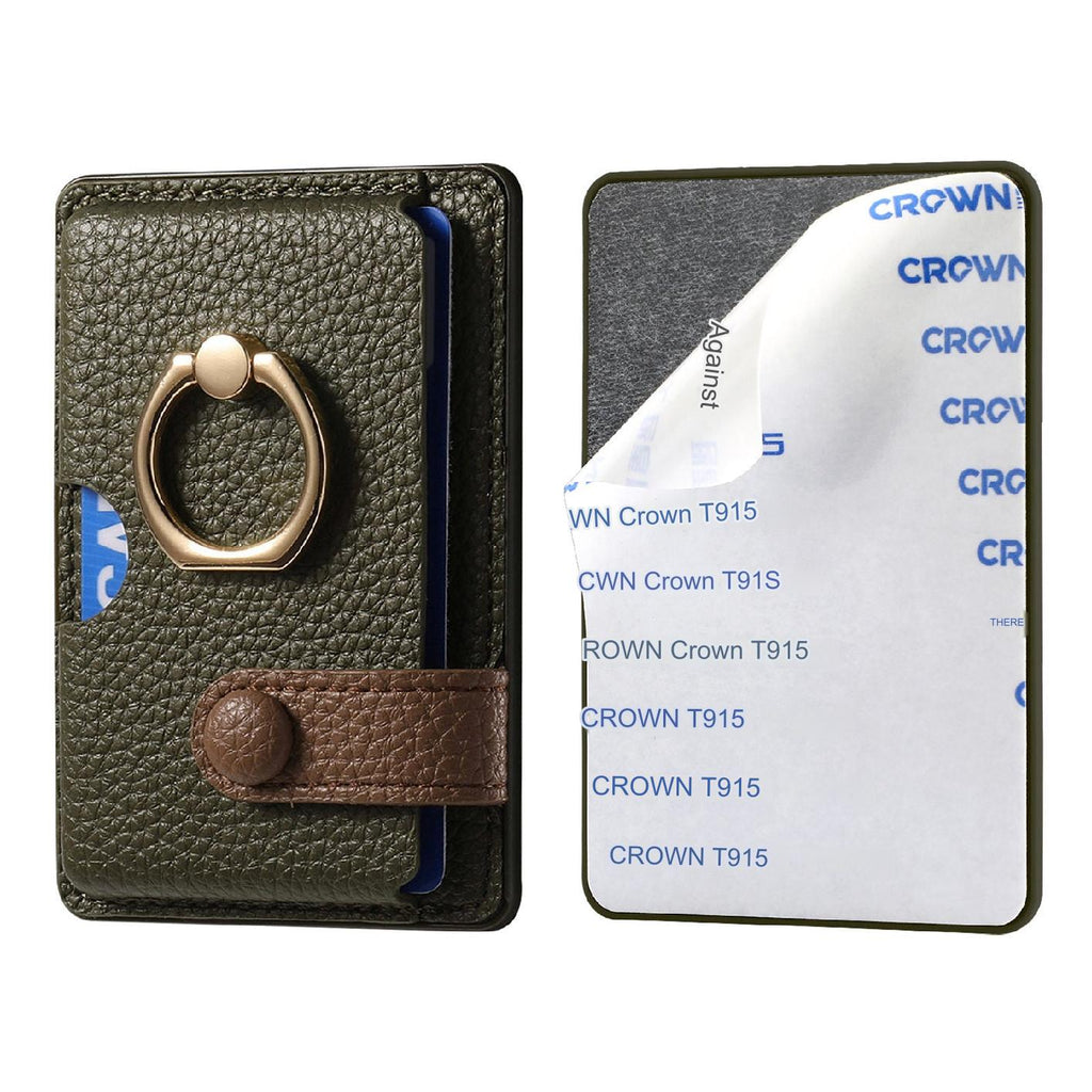 Image of card holder in midnight green colour