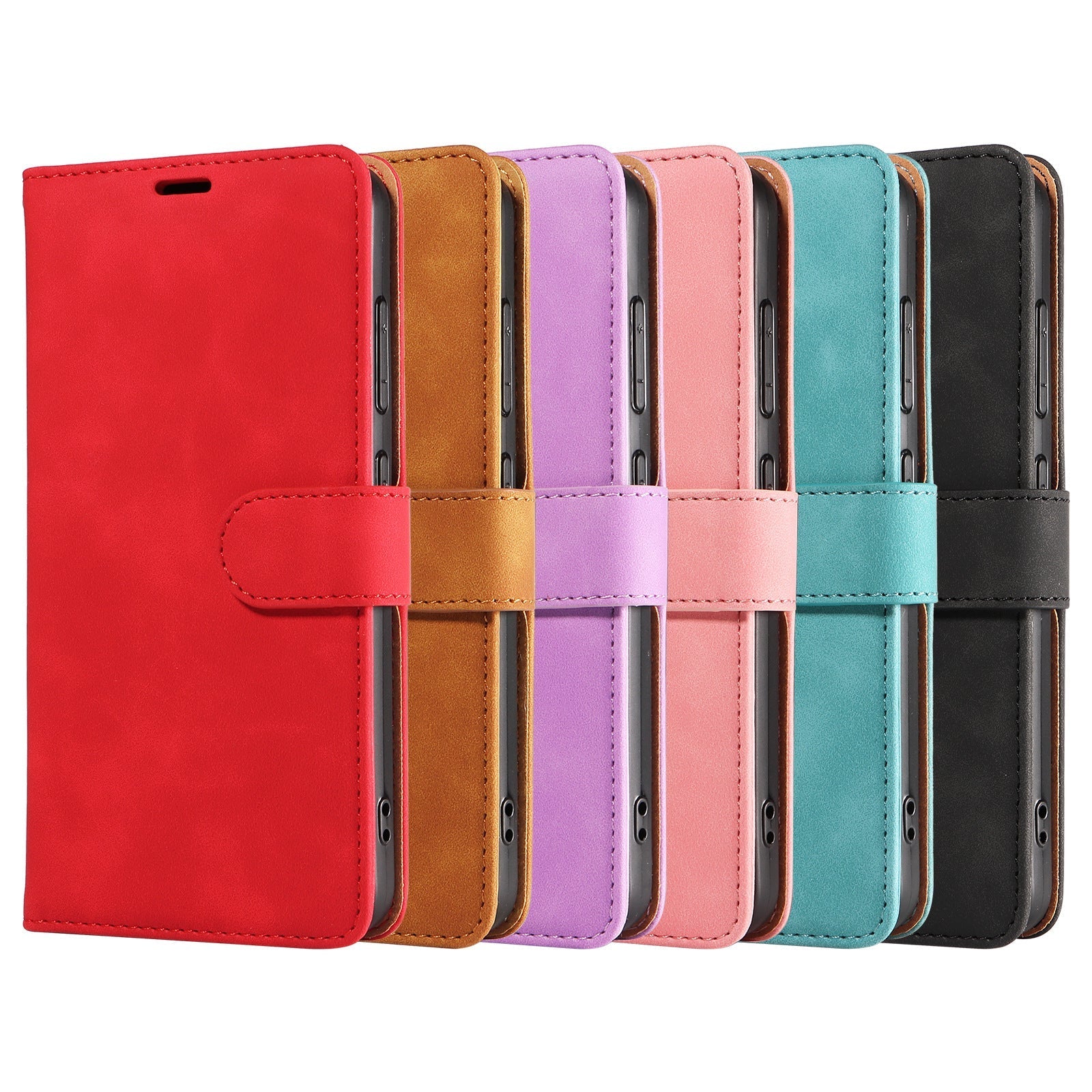 Premium Flip Leather Case for iPhone and Samsung - Brown Colour