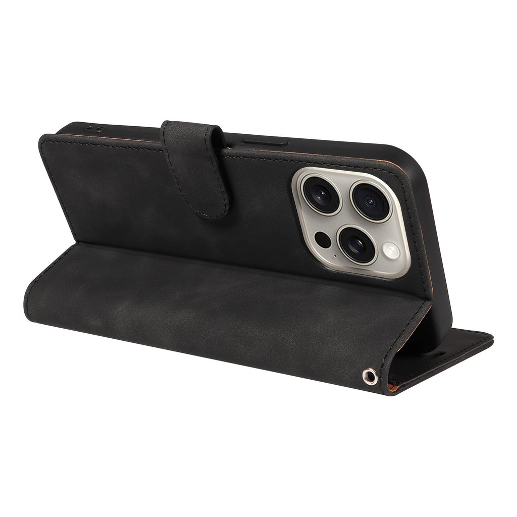 Premium Flip Leather Case Kickstand Feature in Use
