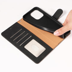 Premium Flip Leather Case Showing Magnetic Closure