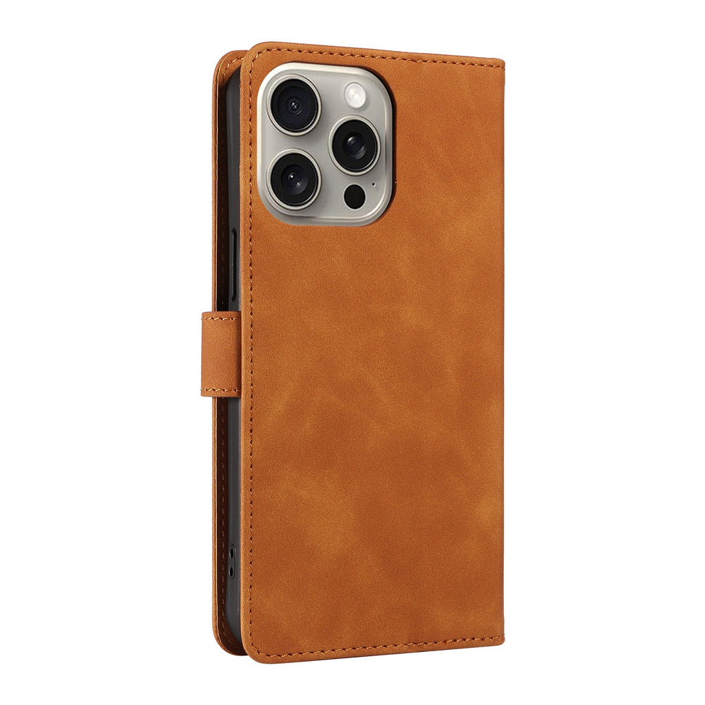 Premium Flip Leather Case for iPhone and Samsung - Red Colour