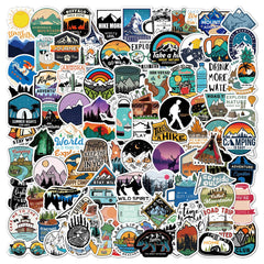 VSCO aesthetic sticker pack of 100 on a surface