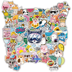 waterproof vinyl stickers showcasing different designs