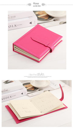 Elegant jewellery storage book for earrings