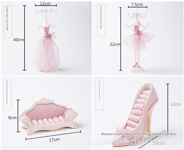 Creative Resin Craft Jewelry Display Stand with earrings