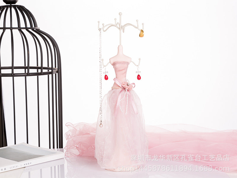 Stylish earring holder on display