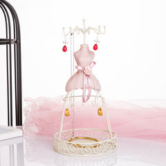 Stylish earring holder on display