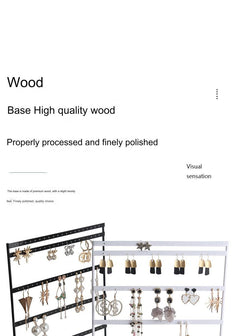 Elegant 5-Tier Jewelry Stand displaying earrings