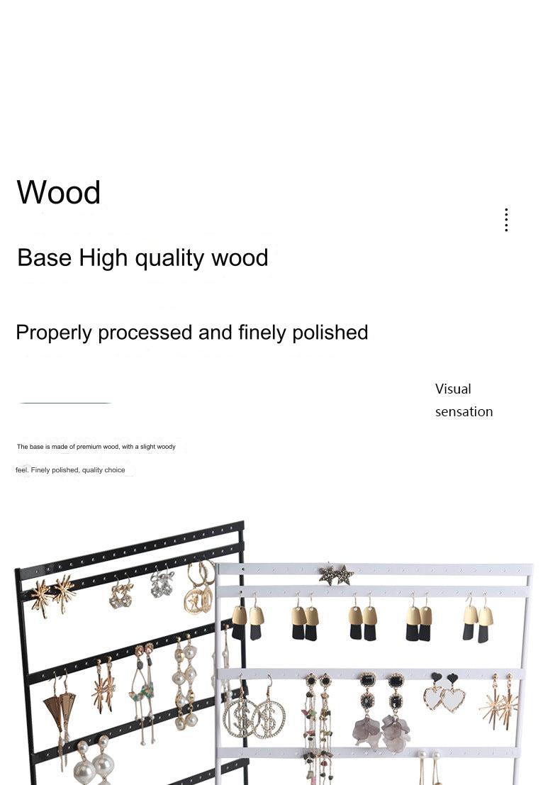 Elegant 5-Tier Jewelry Stand displaying earrings