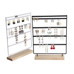Elegant 5-Tier Jewelry Stand displaying earrings