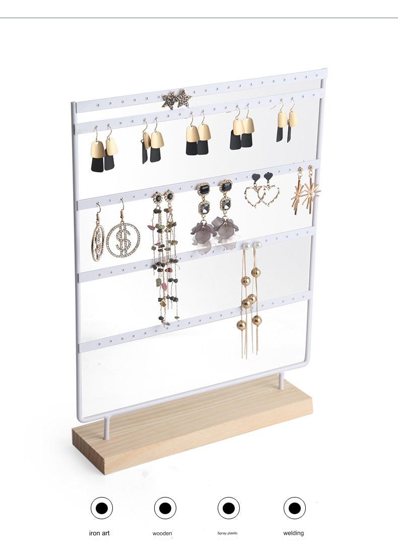 Jewellery Stand with studs and earrings shown