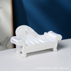 Elegant white jewellery display stand for earrings