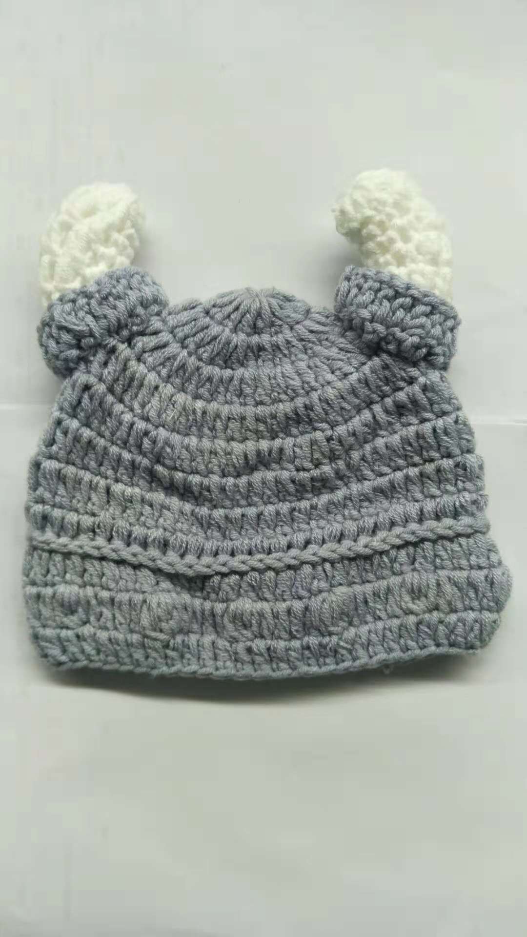 Pastel Crochet Hat for Newborn Photography Image 9