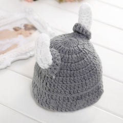 Soft Crochet Baby Hat with Unique Horn Design Image 3