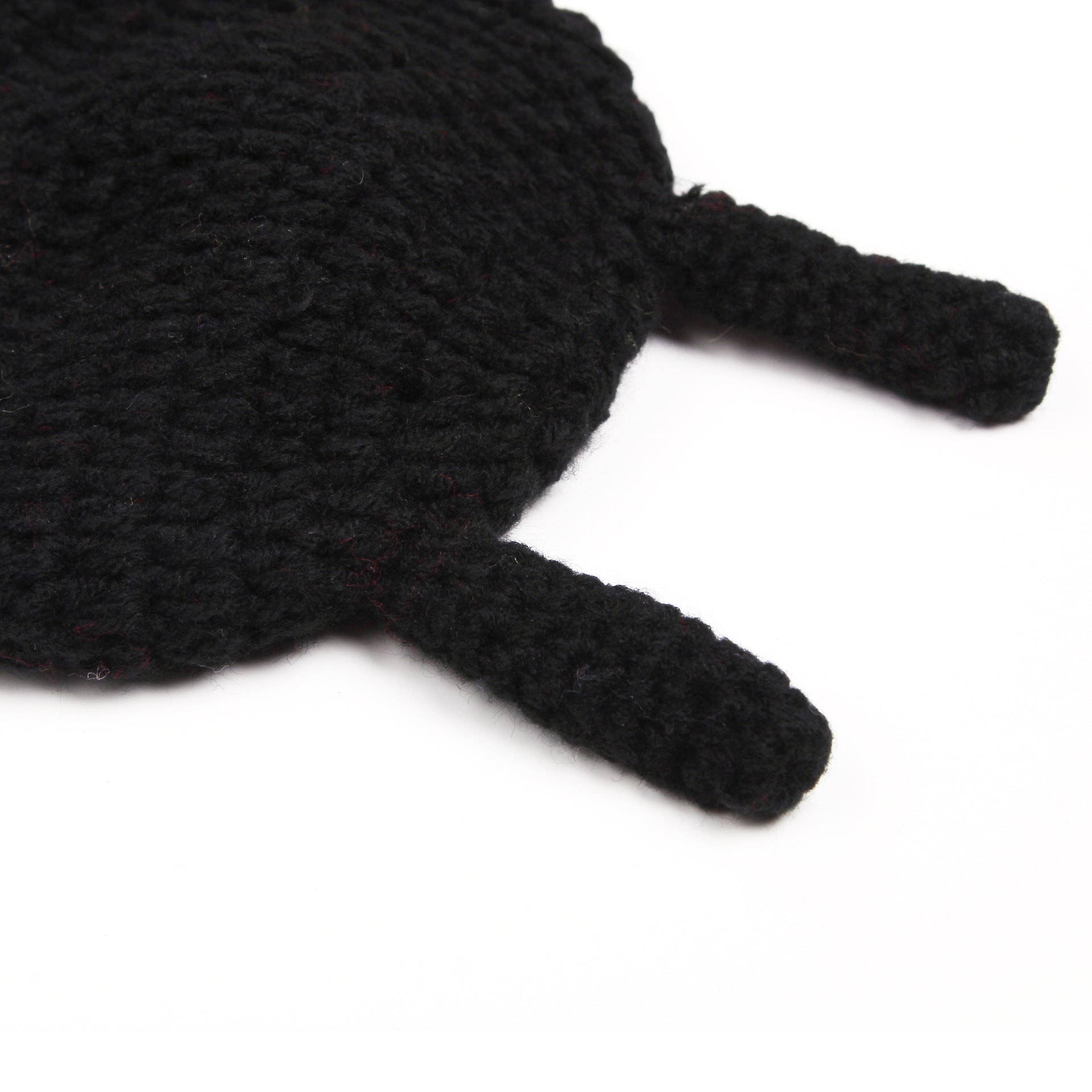 Showcasing soft yarn crochet baby clothing