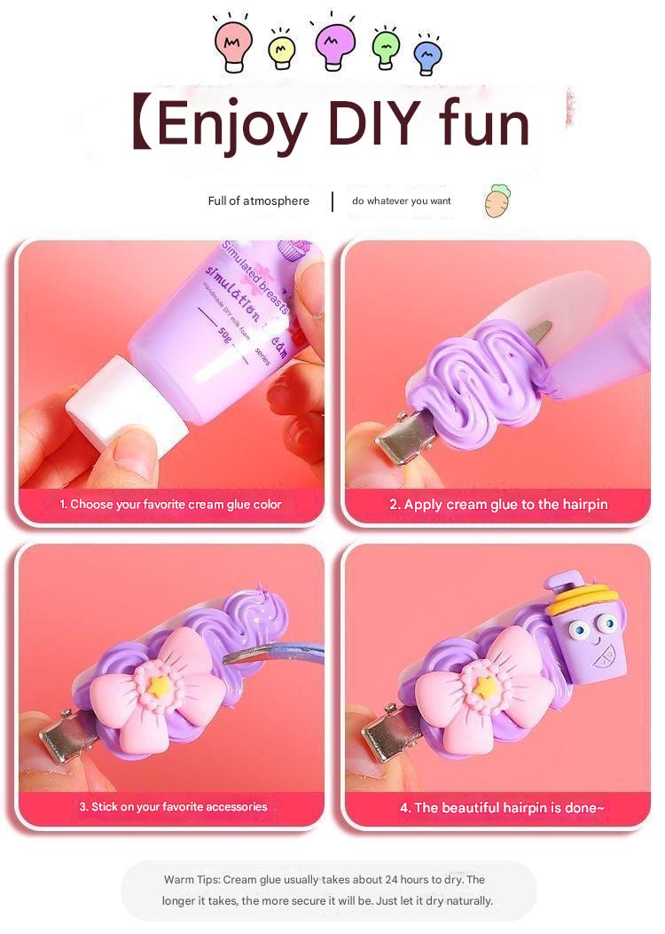 high-quality simulated cream gel for crafting