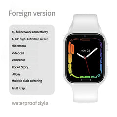 Child wearing a waterproof smart watch during playtime