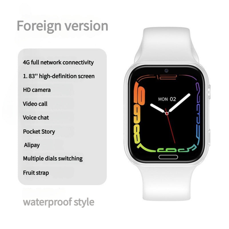 Child wearing a waterproof smart watch during playtime
