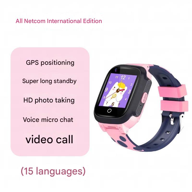 Kids smart watch displaying camera feature