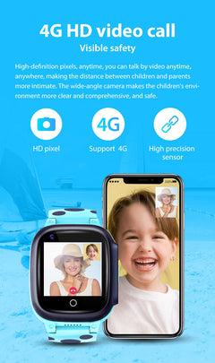 Kids GPS smartwatch showcasing multi-colour options