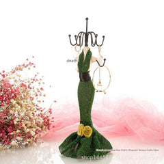 Elegant Princess-Style Jewelry Display Stand with earrings
