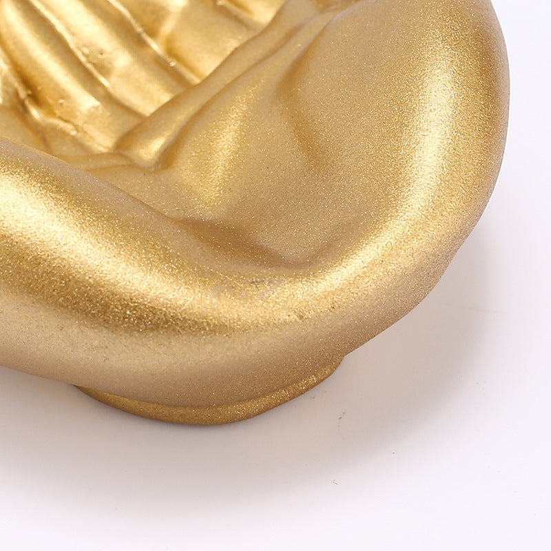Artistic resin hand ornament for jewellery