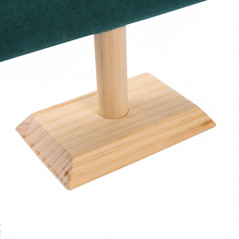 Sophisticated wooden jewelry display holder