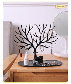 Functional jewelry stand with bracelets displayed