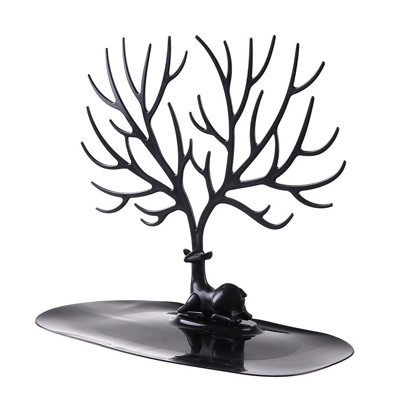 Close-up of antler design jewelry organizer