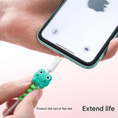Frog shaped cable wrap for organisation
