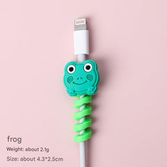 Teddy bear cable wrap for headphone protection