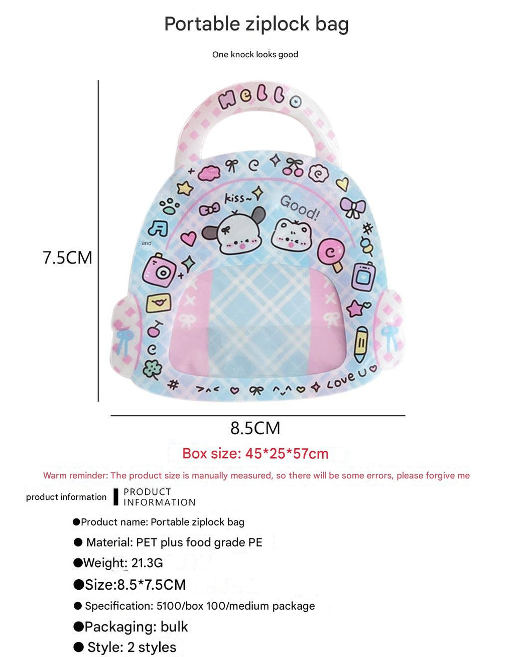Multi-use cartoon bags for organising