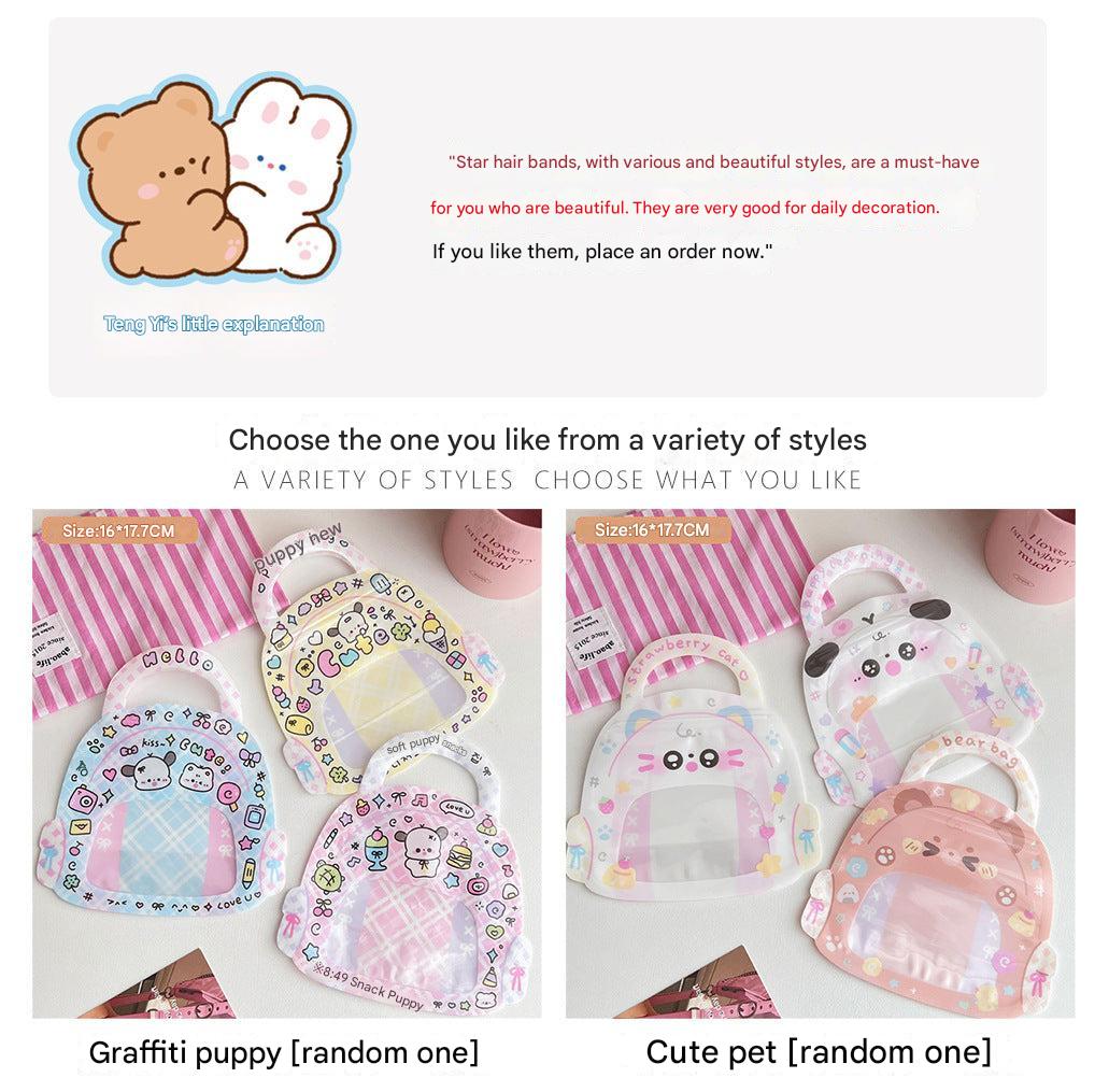 Kawaii style self-seal bags for gifts