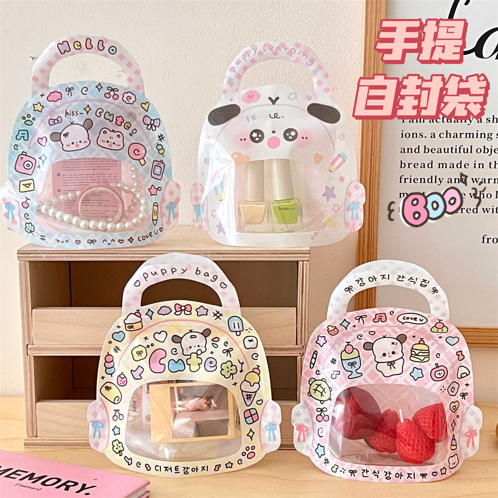 Cute cartoon self-seal bags for storage