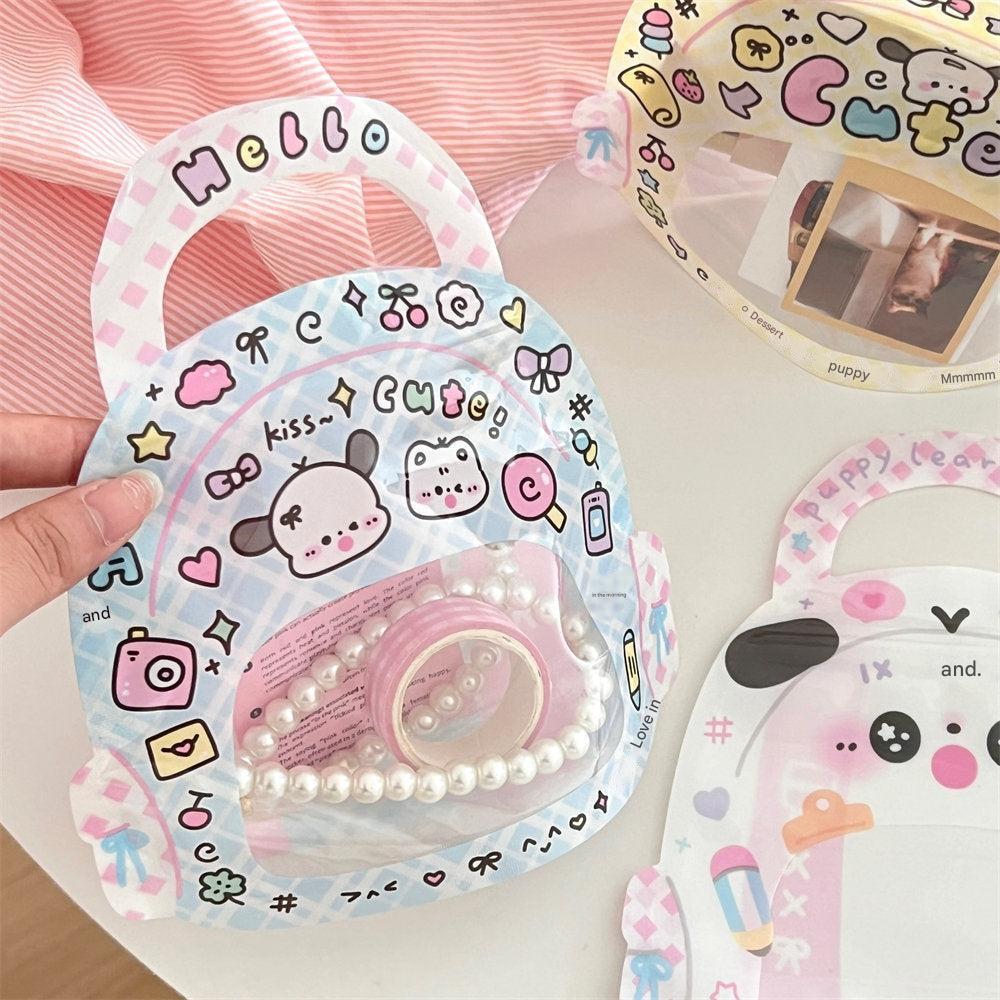 Compact snack bags with cartoon motifs