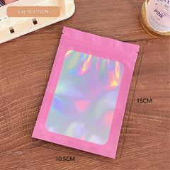 multiple sizes of iridescent bags