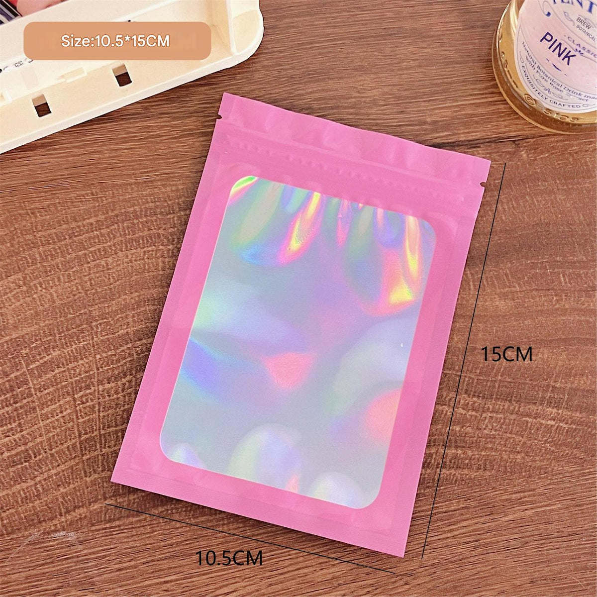 multiple sizes of iridescent bags