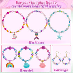 Children excited about their crafted jewellery