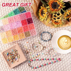 48-colour polymer clay bead set with accessories