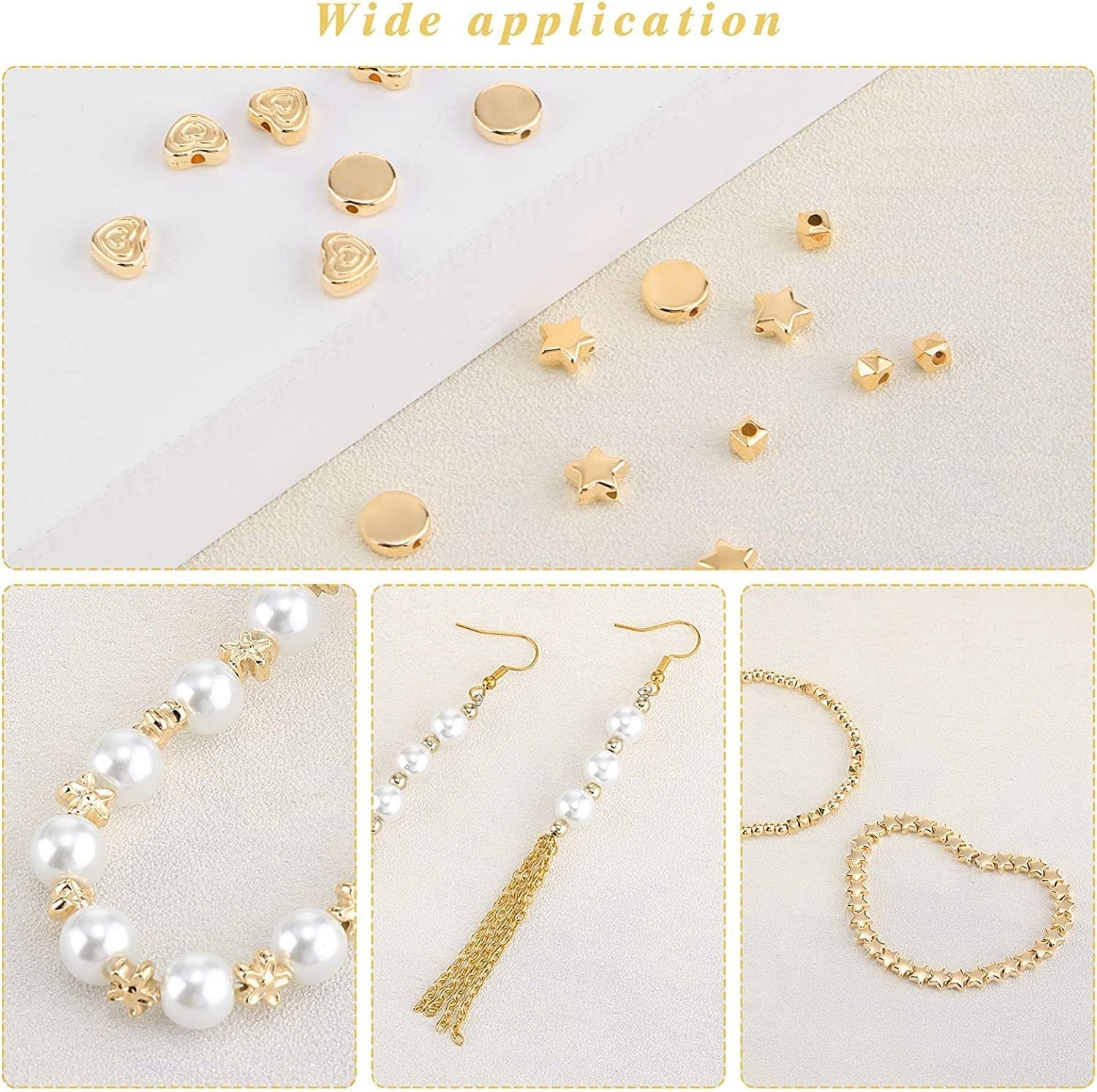 Elegant 1200-piece bead kit for DIY jewellery making
