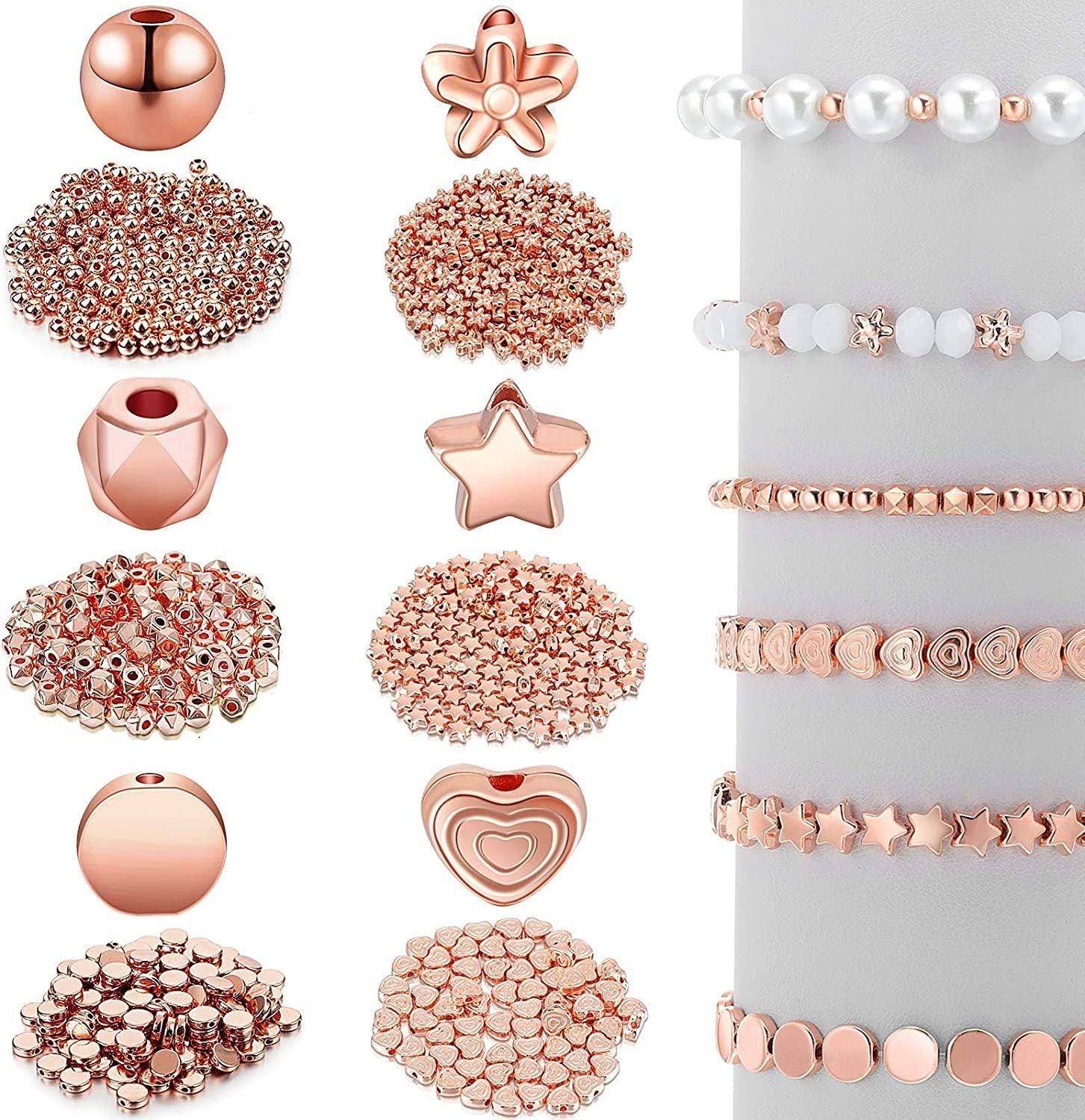 Colorful spacer beads ideal for necklaces and bracelets